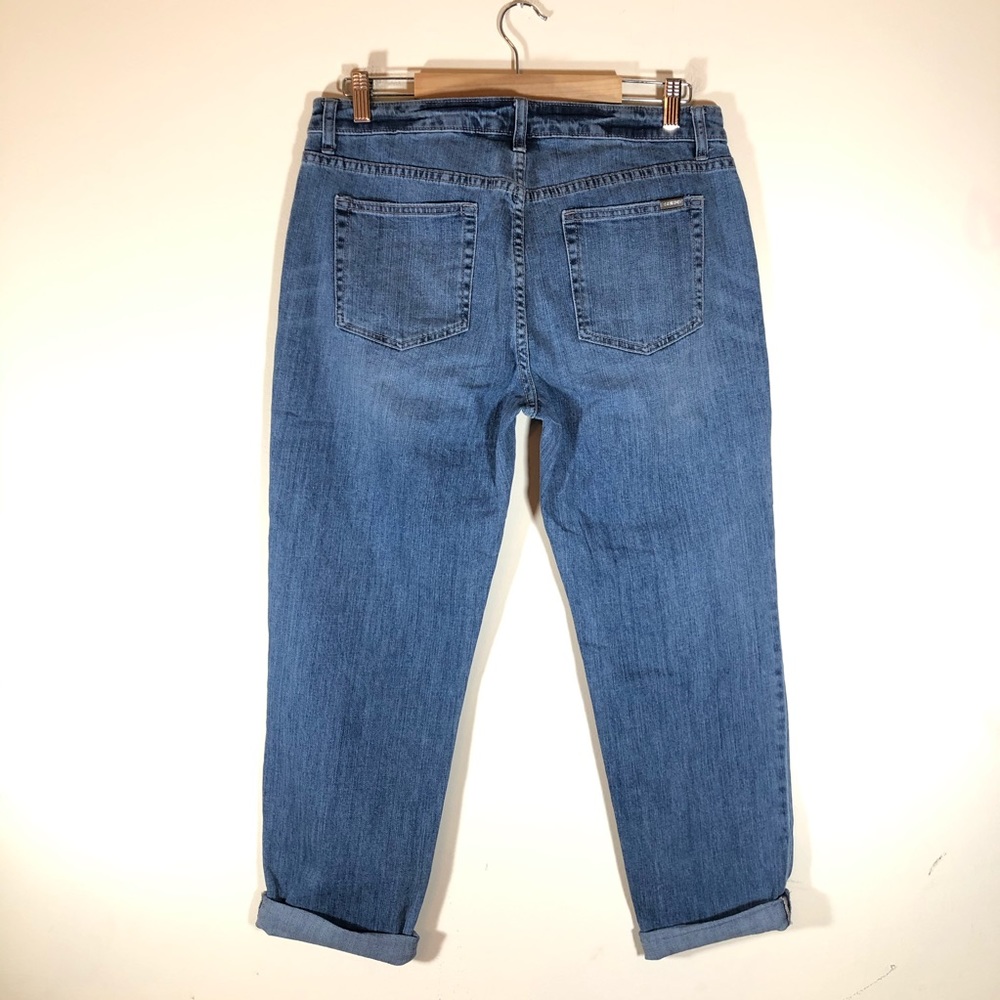 Jennifer Lopez Boyfriend Jeans Rhinestones MidRise - Picture 2 of 7